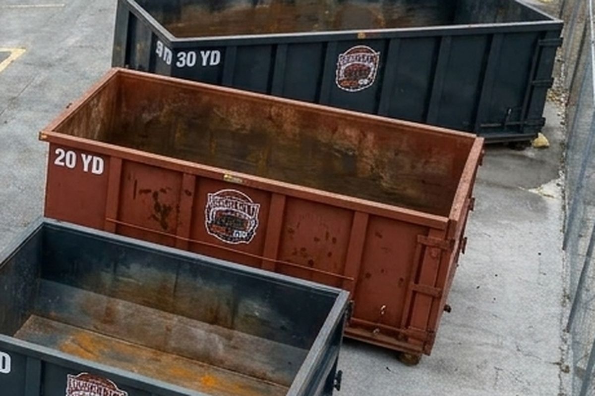 20 Yard roll-off dumpster from BrickCity Roll Off