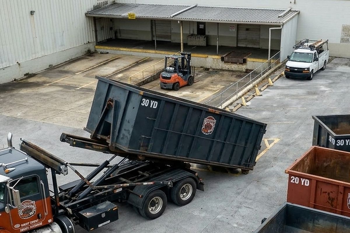 30 Yard roll-off dumpster from BrickCity Roll Off